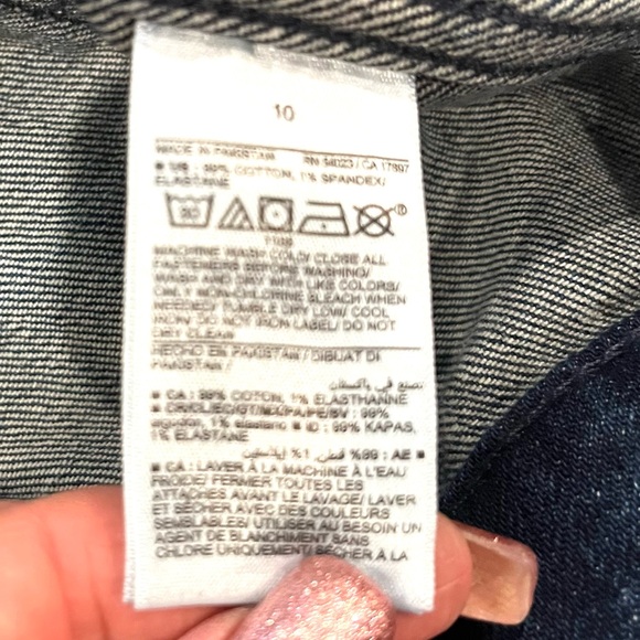 Old Navy Extra High-Rise Wide Leg Jeans Women's 10 Dark Washed Denim 31x31 - Picture 4 of 5